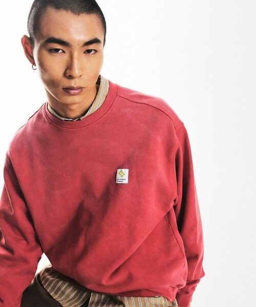SHIPS / シップス スウェット | City Ambient Products: フロスト フェード スクエアロゴ スウェット(レッド)