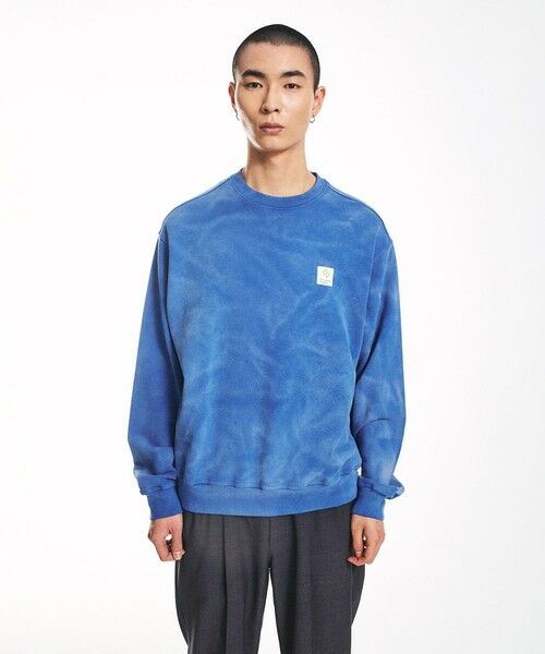 SHIPS / シップス スウェット | City Ambient Products: フロスト フェード スクエアロゴ スウェット | 詳細26