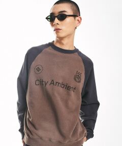 SHIPS / シップス ベスト | City Ambient Products: ラグランスリーブ プリント スウェット