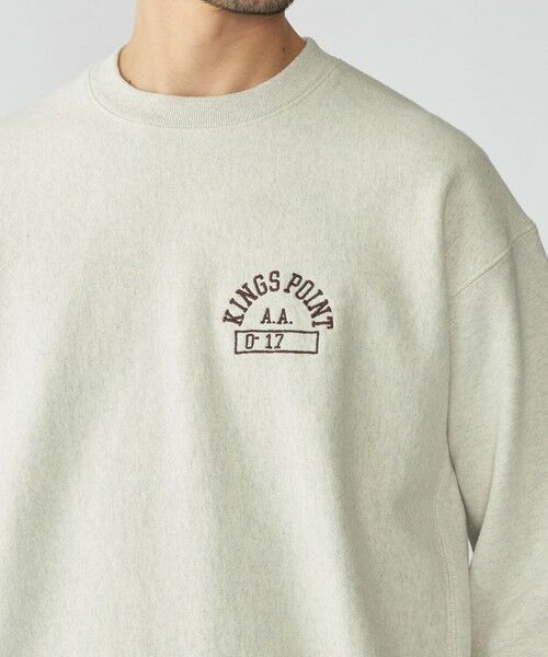 SHIPS / シップス ベスト | 【SHIPS別注】KINGS POINT: ワンポイント ロゴ スウェット プルオーバー | 詳細3
