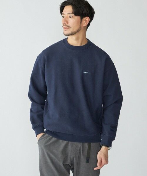 SHIPS / シップス ベスト | 【SHIPS別注】KINGS POINT: ワンポイント ロゴ スウェット プルオーバー(ネイビー)