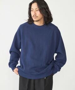 SHIPS / シップス Tシャツ | SHIPS: コットン ポリエステル ラグラン スリーブ クルーネック スウェット