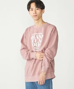 SHIPS / シップス ベスト | SHIPS: コットン ポリエステル プリント ライト クルーネック スウェット