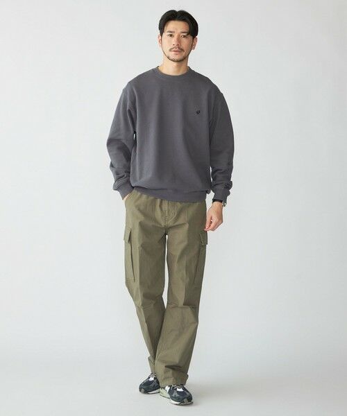 SHIPS / シップス スウェット | 【WEB限定】SHIPS: ワンポイント ロゴ オープンエンド テリー ボールウォッシュ スウェット | 詳細1