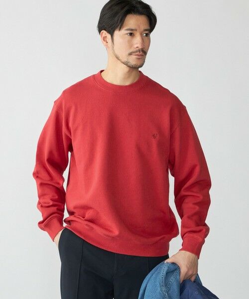 SHIPS / シップス スウェット | 【WEB限定】SHIPS: ワンポイント ロゴ オープンエンド テリー ボールウォッシュ スウェット | 詳細13