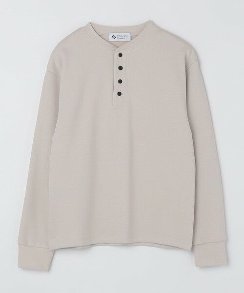 SHIPS / シップス スウェット | City Ambient Products: ダブルフェイス カノコ ヘンリーネック カットソー(ライトグレー)