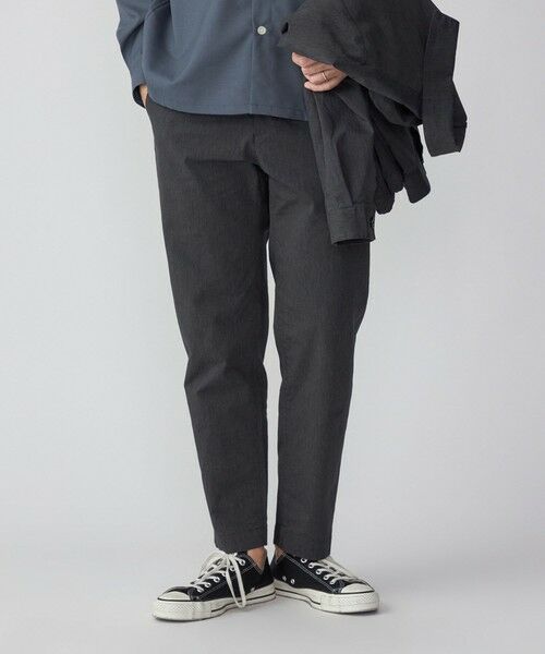 SHIPS / シップス その他パンツ | SHIPS:〈手洗い可能〉ハイパーストレッチ チェック イージーパンツ (セットアップ対応)(ダークグレー)