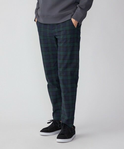 SHIPS / シップス その他パンツ | SHIPS:〈手洗い可能〉ハイパーストレッチ チェック イージーパンツ (セットアップ対応)(ネイビー)