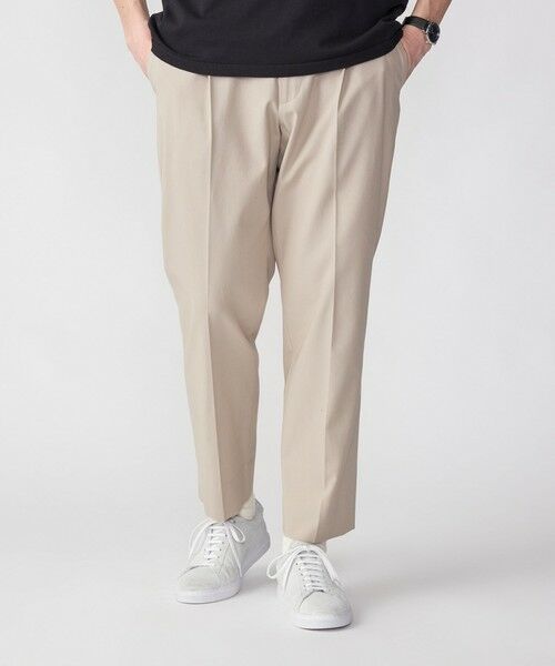 SHIPS / シップス その他パンツ | SHIPS: ワンプリーツ オーガニック ツイル パンツ(ベージュ)