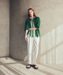 SHIPS / シップス その他パンツ | BATEAUX DE SHIPS: スーピマ コットン ツイル 2タック ワイドパンツ