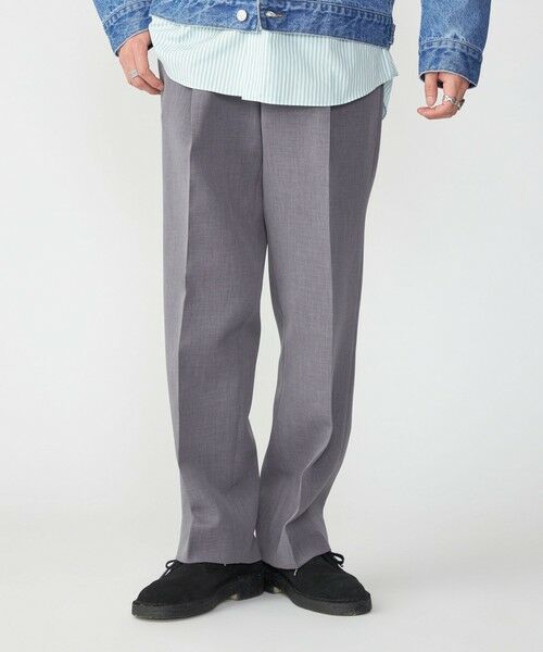 SHIPS / シップス その他パンツ | SHIPS: Reflax(R) ダブルクロス ワンタック ワイド パンツ | 詳細9