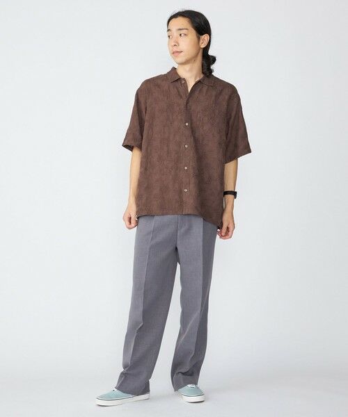 SHIPS / シップス その他パンツ | SHIPS: Reflax(R) ダブルクロス ワンタック ワイド パンツ | 詳細2