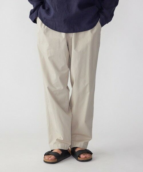 SHIPS / シップス その他パンツ | SHIPS: ガーメントダイ コットン リラックス イージーパンツ(ベージュ)