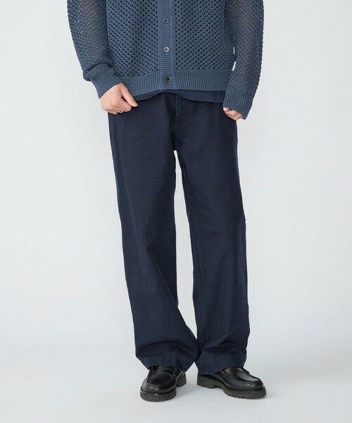 SHIPS / シップス その他パンツ | SHIPS: ストーン ウォッシュ コットン パンツ (セットアップ対応)(ネイビー)