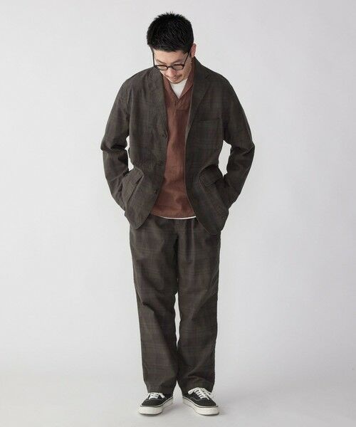 SHIPS / シップス その他パンツ | SHIPS: 〈セットアップ対応〉ダークトーン チェック コットン イージー トラウザー | 詳細1