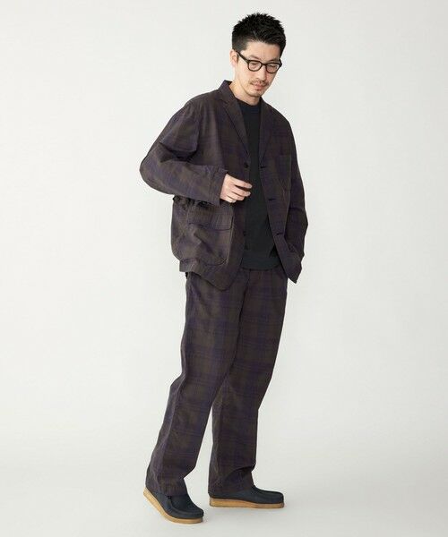 SHIPS / シップス その他パンツ | SHIPS: 〈セットアップ対応〉ダークトーン チェック コットン イージー トラウザー | 詳細12