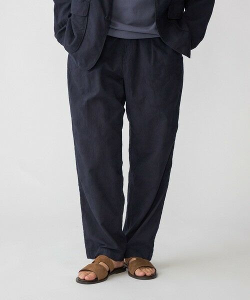 SHIPS / シップス その他パンツ | SHIPS:〈洗濯機可能〉エンブロイダリー イージー トラウザーズ (セットアップ対応)(ネイビー)