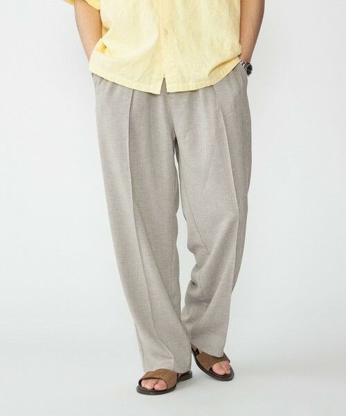 SHIPS / シップス その他パンツ | SHIPS: リネン ライク ワイド ピンタック スラックス | 詳細2