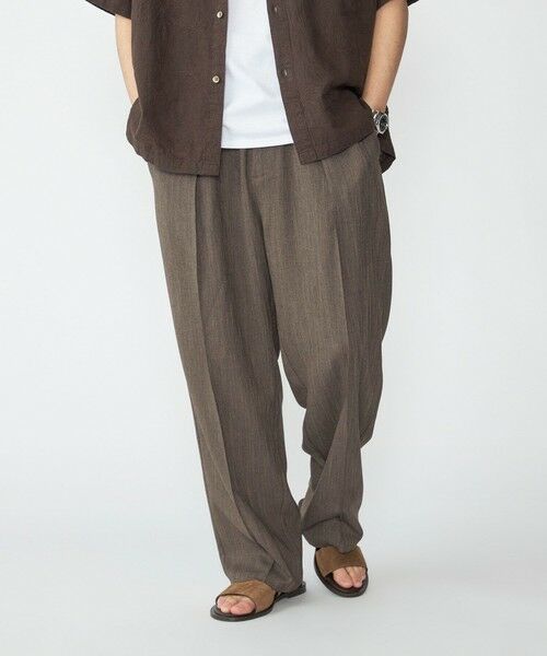 SHIPS / シップス その他パンツ | SHIPS: リネン ライク ワイド ピンタック スラックス | 詳細6