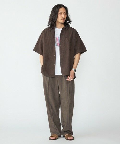 SHIPS / シップス その他パンツ | SHIPS: リネン ライク ワイド ピンタック スラックス | 詳細5