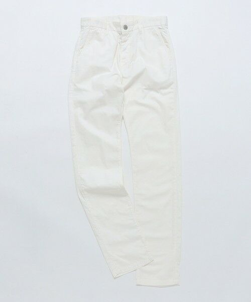 SHIPS / シップス その他パンツ | GROWN&SEWN: Independent Slim Pant - Feather Twill(ホワイト)