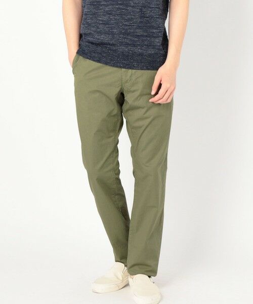 SHIPS / シップス その他パンツ | GROWN&SEWN: Independent Slim Pant - Feather Twill(ライトグリーン)