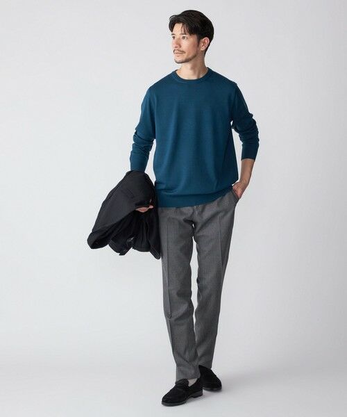 SHIPS / シップス スラックス・ドレスパンツ | SHIPS:〈FUNCTION〉〈手洗い可能〉ライト サキソニー ストレッチ スラックス パンツ | 詳細8