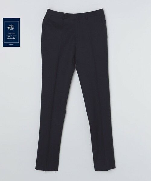 SHIPS / シップス スラックス・ドレスパンツ | SHIPS:〈FUNCTION〉〈手洗い可能〉ライト サキソニー ストレッチ スラックス パンツ(ネイビー)