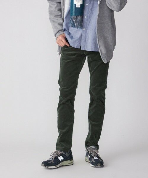 SHIPS / シップス その他パンツ | SHIPS: KAKEGAWA コーデュロイ 5ポケット スリム パンツ(オリーブ)