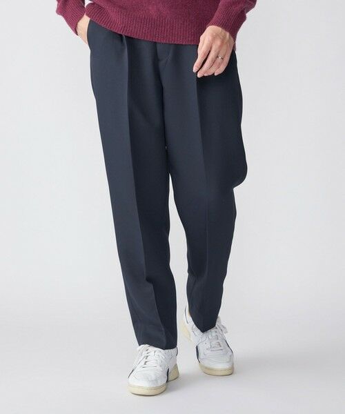 SHIPS / シップス その他パンツ | SHIPS: トリプルクロス ワンタック ワイド テーパード パンツ(ネイビー)