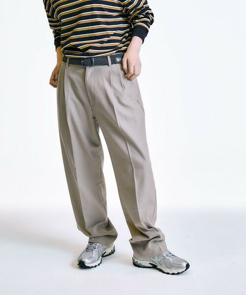 SHIPS / シップス その他パンツ | City Ambient Products: 2プリーツ ワイド テーパード スラックス | 詳細30