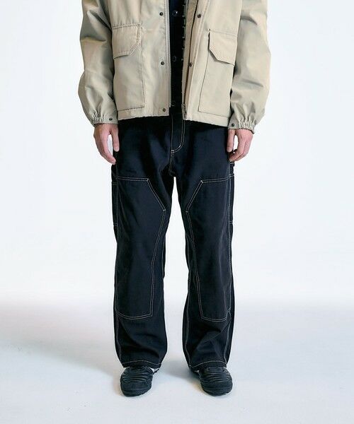 SHIPS / シップス その他パンツ | City Ambient Products: カラーステッチ ダブルニー ペインター パンツ(ブラック)