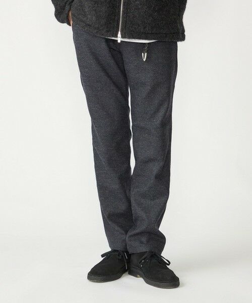 SHIPS / シップス その他パンツ | SHIPS: ウール/アンゴラ テーパード チノパンツ 24FW(ネイビー)