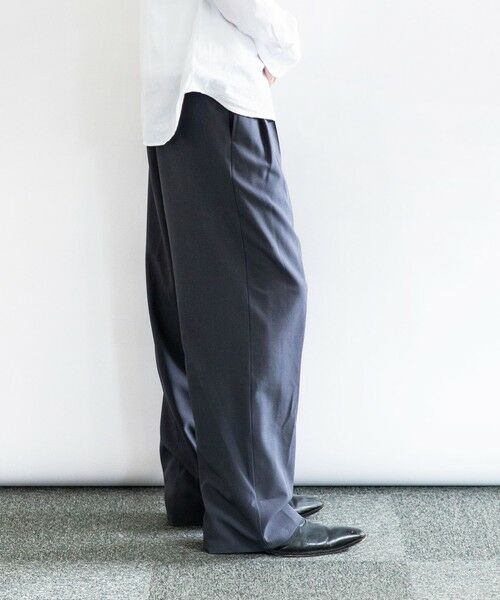 SHIPS / シップス その他パンツ | City Ambient Products: 2タック ワイド スラックス | 詳細1