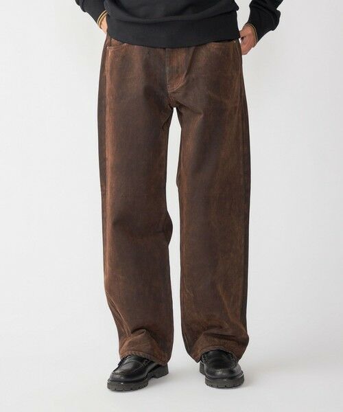 SHIPS / シップス その他パンツ | SHIPS: フロッキー ワイド デニム パンツ(ブラウン)