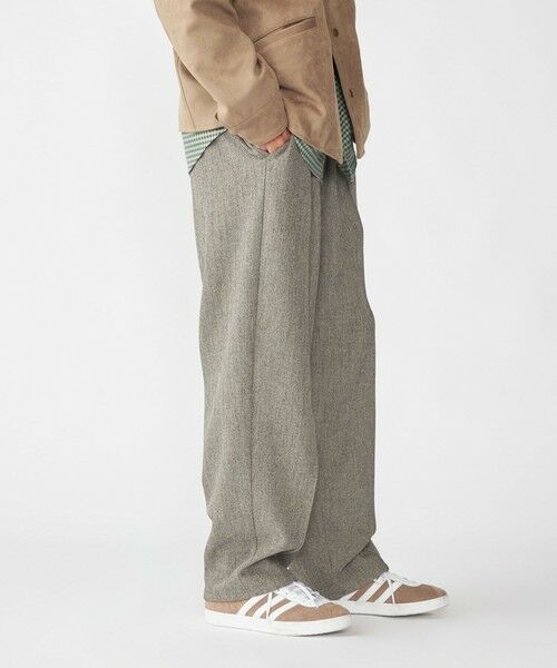 SHIPS / シップス その他パンツ | SHIPS:〈洗濯機可能〉メランジ ワイド ピンタック スラックス | 詳細8