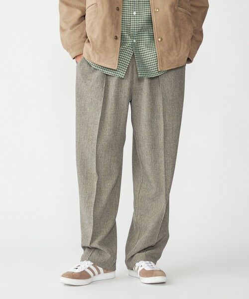 SHIPS / シップス その他パンツ | SHIPS:〈洗濯機可能〉メランジ ワイド ピンタック スラックス | 詳細5