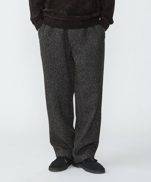 SHIPS / シップス その他パンツ | SHIPS: ポリエステル カラー ツイード イージー パンツ(ダークグレー)