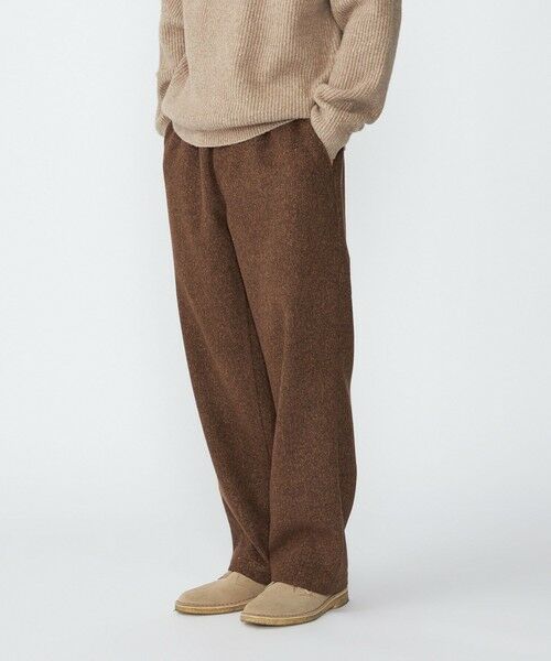 SHIPS / シップス その他パンツ | SHIPS: ポリエステル カラー ツイード イージー パンツ(ブラウン)