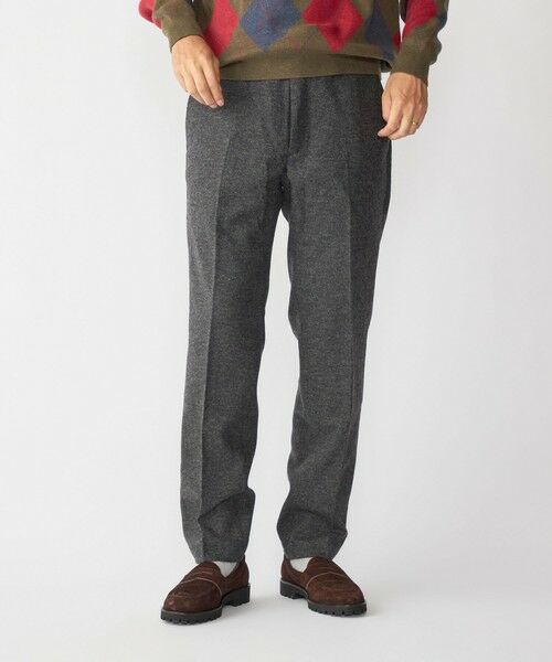 SHIPS / シップス その他パンツ | SHIPS: ホームスパン ウールカシミヤ イージーパンツ(チャコールグレー)