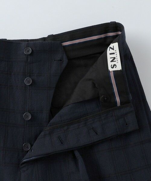 SHIPS / シップス その他パンツ | BERNARD ZINS: WALLIS コットン/リネン チェック スラックス | 詳細8