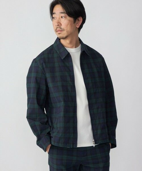 SHIPS / シップス ブルゾン | SHIPS:〈手洗い可能〉ハイパーストレッチ チェック ブルゾン (セットアップ対応) | 詳細30