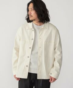 SHIPS / シップス ミリタリージャケット・コート | SHIPS: ハイツイストヤーン コットン ミリタリー シャツ アウター