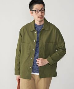 SHIPS / シップス ミリタリージャケット・コート | SHIPS: ハイツイストヤーン コットン ミリタリー シャツ アウター