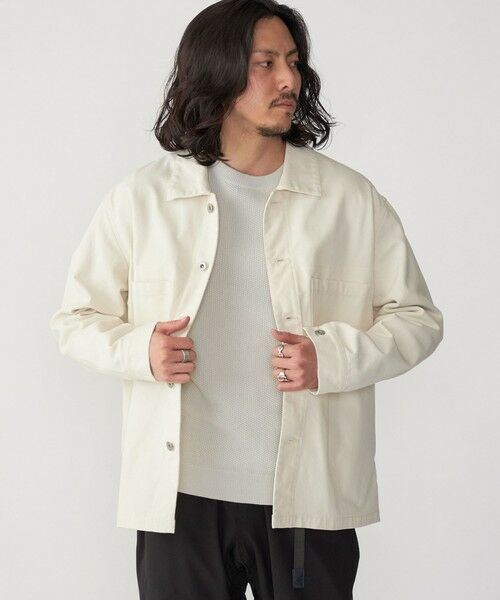 SHIPS / シップス ミリタリージャケット・コート | SHIPS: ハイツイストヤーン コットン ミリタリー シャツ アウター | 詳細3