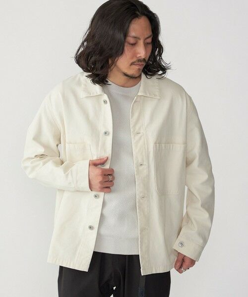 SHIPS / シップス ミリタリージャケット・コート | SHIPS: ハイツイストヤーン コットン ミリタリー シャツ アウター | 詳細4