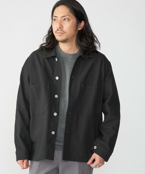 SHIPS / シップス ミリタリージャケット・コート | SHIPS: ハイツイストヤーン コットン ミリタリー シャツ アウター | 詳細13