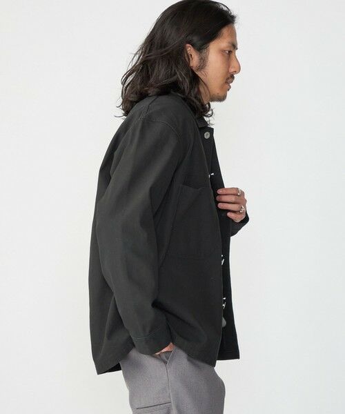 SHIPS / シップス ミリタリージャケット・コート | SHIPS: ハイツイストヤーン コットン ミリタリー シャツ アウター | 詳細16