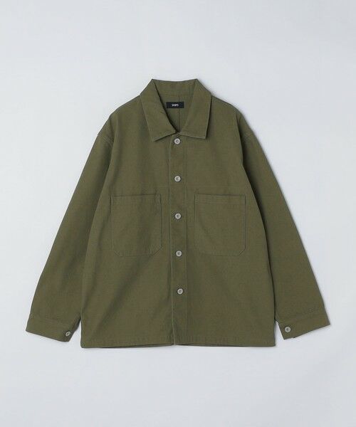 SHIPS / シップス ミリタリージャケット・コート | SHIPS: ハイツイストヤーン コットン ミリタリー シャツ アウター | 詳細22