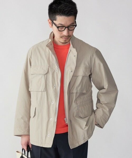 SHIPS / シップス ミリタリージャケット・コート | SHIPS: ライト ナイロン 中綿 M-65 ミリタリー ブルゾン(ベージュ)